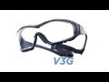 Pyramex V3G Safety Glasses  Goggles with Interchangeable Temples &amp; Strap