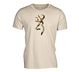 Browning Camo Buckmark Short Sleeve T-Shirt - Men's, Tan/VTAN, Medium, 5010068802