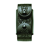 Image of DeSantis Double Cartridge Carrier, Leather, Black Basketweave - M26/X26 Tasers - ATT814MBW