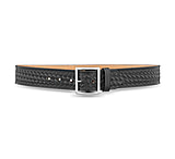 Image of DutyMan 1-3/4inch Basketweave Leather Garrison Belt With Solid Brass Center Bar Nickel Buckle DTY-1621-38-9061