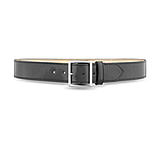 Image of DutyMan 1-3/4inch Hi-gloss Leather Garrison Belt With Solid Brass Center Bar Nickel Buckle