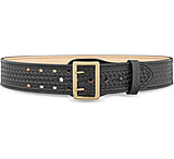 Image of DutyMan 2-1/4inch Basketweave Leather Sam Brown 2 Row Stitch Duty Belt With Gold Buckle DTY-1021-42-9002