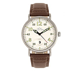 Image of Elevon Von Braun Leather-Band Watch w/ Date