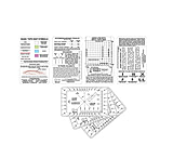 Image of Esee Plastic 5-Card Set For Land Navigation NAV-CARD