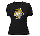 Image of Fox Outdoor Women's Cotton Tees, Marines Wife / Black