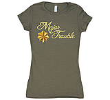 Image of Fox Outdoor Women's Cotton Tees, Major Trouble / Olive Drab