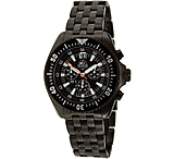 Image of H3 Tactical H3.15025 Green Shadow 1 Mens Watch - Black Dial, Black Metal Band, Date