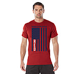 Image of Rothco R.E.D. Remember Everyone Deployed T-Shirt with Solid Blue Flag