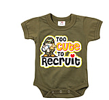 Image of Rothco Too Cute To Recruit Infant One-Piece