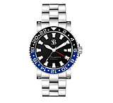 Image of Smith &amp; Bradley Watches Atlantis A2 Ceramic Quartz Watch GMT