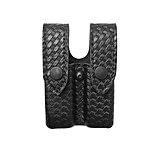 Image of Safariland 72 Mag/Cuff Pouch, Top Flap - Basket Weave Black, Ambidextrous 72-83-4PBL