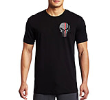 Image of Thin Blue Line Men's T-shirt - Skull Thin Red Line