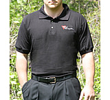 Image of Trijicon Black Polo Shirt with 3-colors Logo