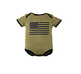 Image of Trooper Clothing American Flag Bodysuit w/3 Snap Bottom