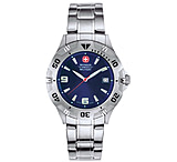 Image of Wenger Brigade Men's Petrol Blue Sunray Dial w/ Stainless Steel Bracelet