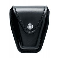 Bianchi Handcuff Pouch - Top Flap, Basket Weave, Black, Fits 2.25" Duty Belts For Chain Or Hinge Cuffs