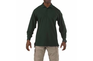 Image of 5.11 Tactical Professional Long Sleeve Polo - Men's, 3XL, Regular, LE Green, 42056-860-3XL