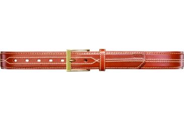 Image of 5.11 Tactical Stitch Leather 1 1/2in Belt - Tan Buckskin w/ Contrast Stitch - S 59502-970-S