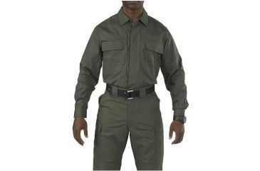 Image of 5.11 Tactical Taclite TDU Long Sleeve Shirt, Tall - Men's, TDU Green, XL, 72054T-190-XL