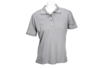 Image of 5.11 Tactical Tactical Short Sleeve Polo - Women's, Heather Grey, S, 61164-016-S
