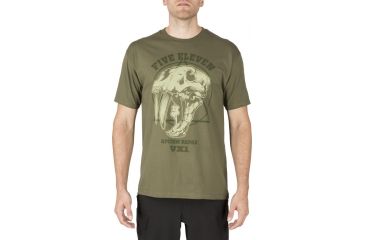Image of 5.11 Tactical Apex Predator Tee, MILITARY GREEN, XL 41195AO- MILITARY GREEN-XL