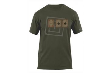 Image of 5.11 Tactical Card Tricks Logo T Shirt - Od Green - XXL 41006AG-182-XXL