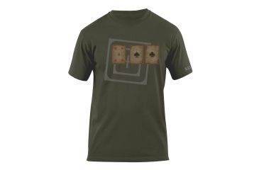 Image of 5.11 Tactical Card Tricks Logo T Shirt - Od Green - XXL 41006AG-182-XXL