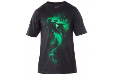 Image of 5.11 Tactical Logo T S/S Smoke 'Em, BLACK, L 41006DG019L