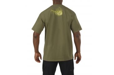 Image of 5.11 Tactical Logo T S/S Smoke 'Em, OD GREEN, L 41006DG182L