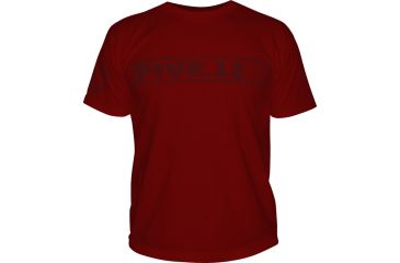 Image of 5.11 Tactical Logo TShirT Shirt Sleeve Pulling Rank, Cardinal, XXL 41006BU-470-XXL