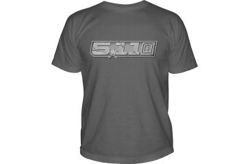 Image of 5.11 Tactical Logo TShirt Short Sleeve Gunmetal, Charcoal, 2XL 41006BV-018-2XL