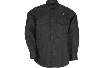Image of 5.11 Tactical PDU Long Sleeve Twill Class B Shirt - Men's, Black, MS, 72345-019-M-S