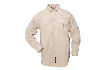 Image of 5.11 Tactical Nylon Tactical Long Sleeve Shirt - Khaki - 4XL 72158-055-4XL