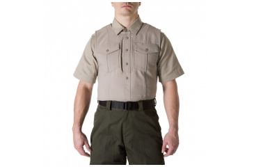 Image of 5.11 Tactical Uniform Outer Carrier Class A Shirt - Men's, Large, Regular, Silver Tan, 49032-160-L-R