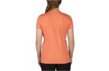 Image of 5.11 Tactical Womens Zig Zag V-Neck Shirt, Coral, XS 61306-499-XS
