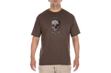 Image of 5.11 Tactical Topo Skull Tee, Chocolate - 41195AH-103-2XL