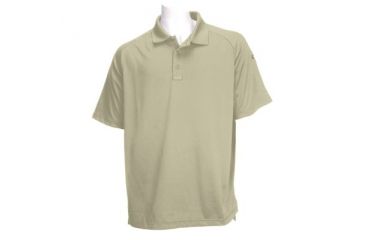 Image of 5.11 Tactical Performance Short Sleeve Polo - Men's, Medium, Regular, Smallilver Tan, 71049-160-M