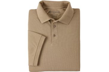 Image of 5.11 Tactical Professional Short Sleeve Polo - Men's, 2XL, Tall, Silver Tan, 41060T-160-2XL