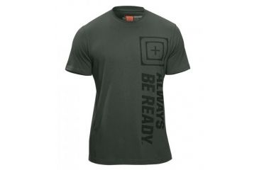 Image of 5.11 Tactical Recon ABR Logo T Shirt - Gunsmoke - M 41186A-067-M