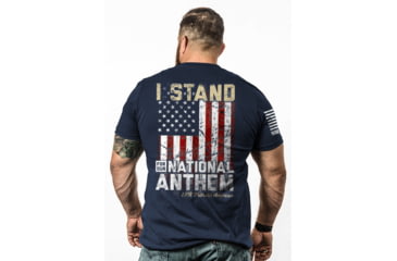Image of Nine Line MENS I STAND T-SHIRT - MIDNIGHT NAVY - SMALL EFC57AED, NLASTANDV2TSMIDNIGHTNAVYS