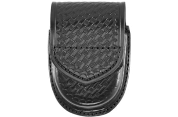 Image of Aker Leather Aker - 500d Compact Round Double Handcuff Case - A500D-BW-V