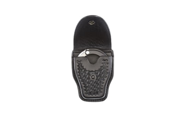 Image of Aker Leather Model 508A ASP Handcuff Case, Small, No Snap, Basketweave, Black, A508A-BW