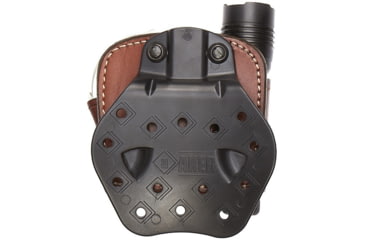 Image of Aker Leather Model 618 D.M.S. Flashlight And Handcuff Cases, Right, Snap, Plain, Tan, A618TPR