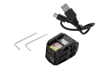 Image of Alliance Consumer Group MYCRO Rail Mount Light Matte Black PA66 Nylon 50/150/300 Lumens Green Laser, IPRMLT0003