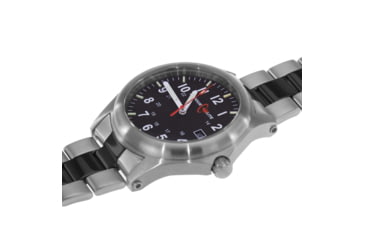 Image of Armourlite Field Series AL101-BLK Swiss Made Tritium Illuminated Watch with Shatterproof Armourglass, Raw Steel Case, Black Dial, 42mm, AL101-BLK