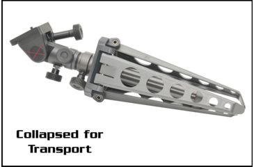 Image of Ashbury Precision Ordnance TACT3-GP, General Purpose Compact Tactical Tripod w/Detachable Base Plate, Tactical Gray 600-41V-0004-00