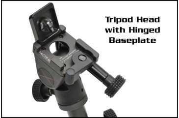 Image of Ashbury Precision Ordnance TACT3-Q, Quantum Compact Tactical Tripod w/Afixed Hinged Base Plate, Tactical Gray, NSN 1260-01-578-1898 600-41V-0002-00