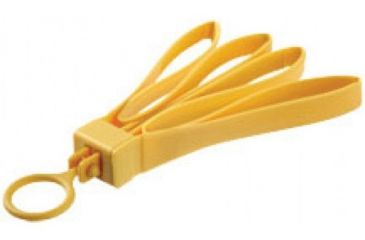 Image of ASP 6 Pack Tri - Fold Plastic Colored Restraints In Yellow