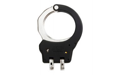 Image of ASP Hinge Ultra Cuffs Steel - Black, 1 Pawl Yellow - Tactical, Black, 56119