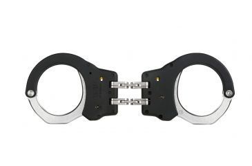 Image of ASP Hinge Ultra Cuffs Steel - Black, 1 Pawl Yellow - Tactical, Black, 56119